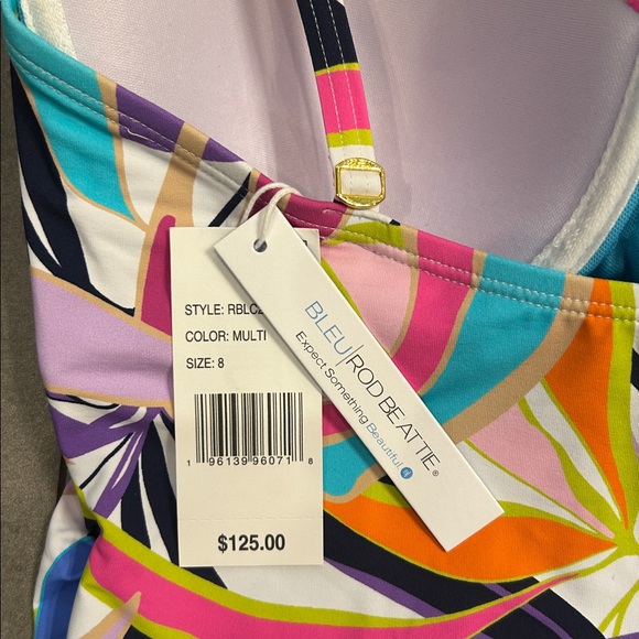 Bleu Rod Beattie Living Color Ruched One Piece Swimsuit - Picture 7 of 7